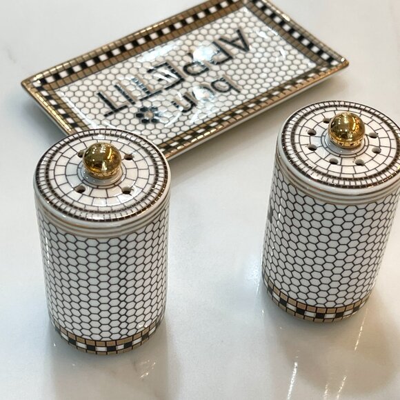 Subway Tile-Style Salt and Pepper Shaker Set -Anthropologie -NEW - Picture 16 of 16